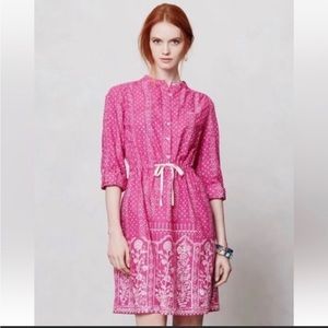 Anthropologie Pink Dress